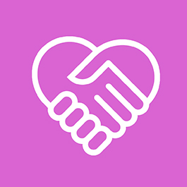 heart-hand icon