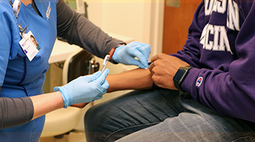 Patient care at Northwestern Medicine Student Health Service, Chicago