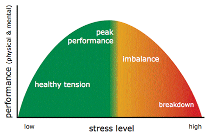 stress and eustress diagram