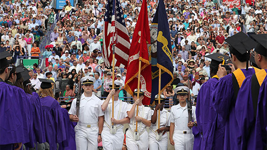 veterans at graduation