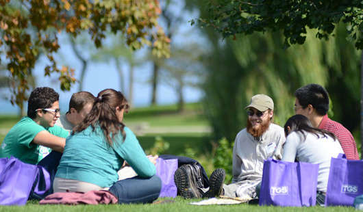 Grad Students hanging out by the landfill