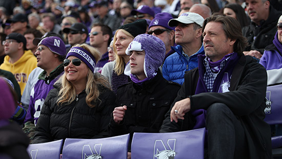 Picture of fans at a football game