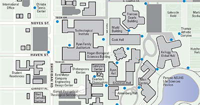 u of c campus map Maps Northwestern University