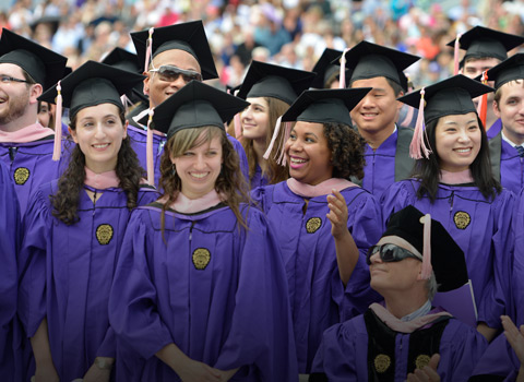 Picture of students on graduation day