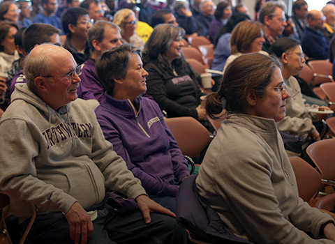 Picture of parents sitting in a meeting room at Norris