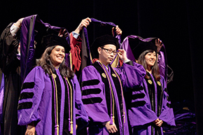 A photo of graduates in commencement