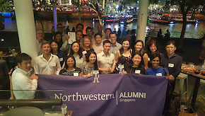 A group photo of alumni