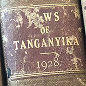 An old law book from the High Court library that the class toured on the day they met the Chief Justice of the Appellate Court.