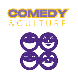 comedy and culture text with laughing emojis