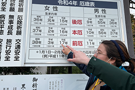 Students attempting to find their bad years of fortune