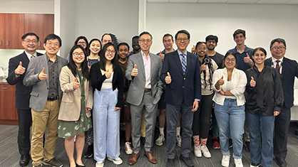 Taipei Economic and Cultural Office and Friends of Taiwan Representatives with Northwestern students