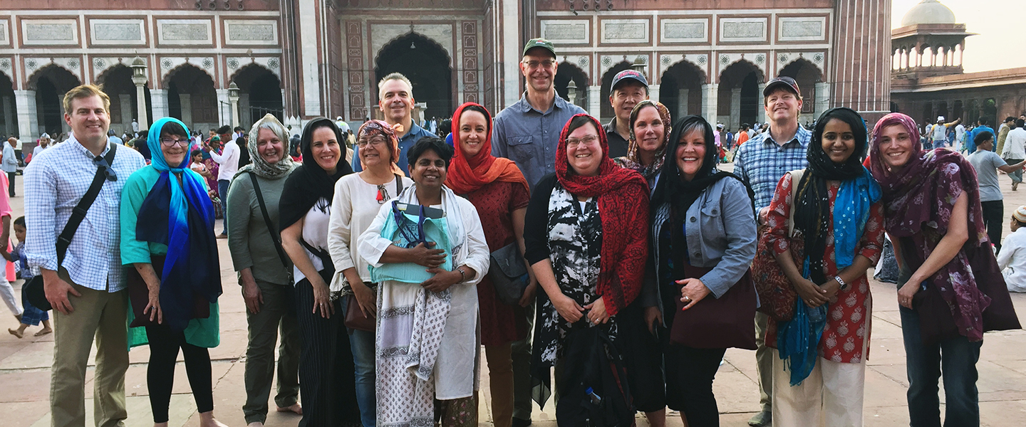 Northwestern's Greg Buchanan (left) with fellow Fulbright International Education Administrators (IEA)  in India