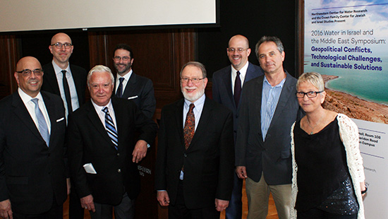 Representatives from the Weinberg College of Arts and Sciences, the McCormick School of Engineering, and the Northwestern Center for Water Research at an annual undergraduate seminar on water in Israel 