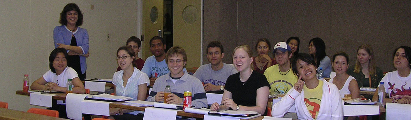Amanda Gouws with the first group of Northwestern students in 2005