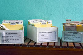 Files on Desk in Cuba