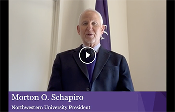 Northwestern President Morton Schapiro wishing the community a Happy Lunar New Year