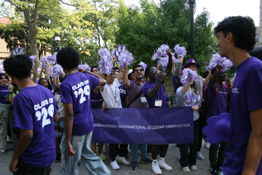 students helping on move-in day for ISO