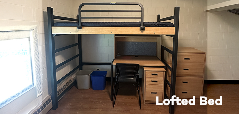 Lofted bed
