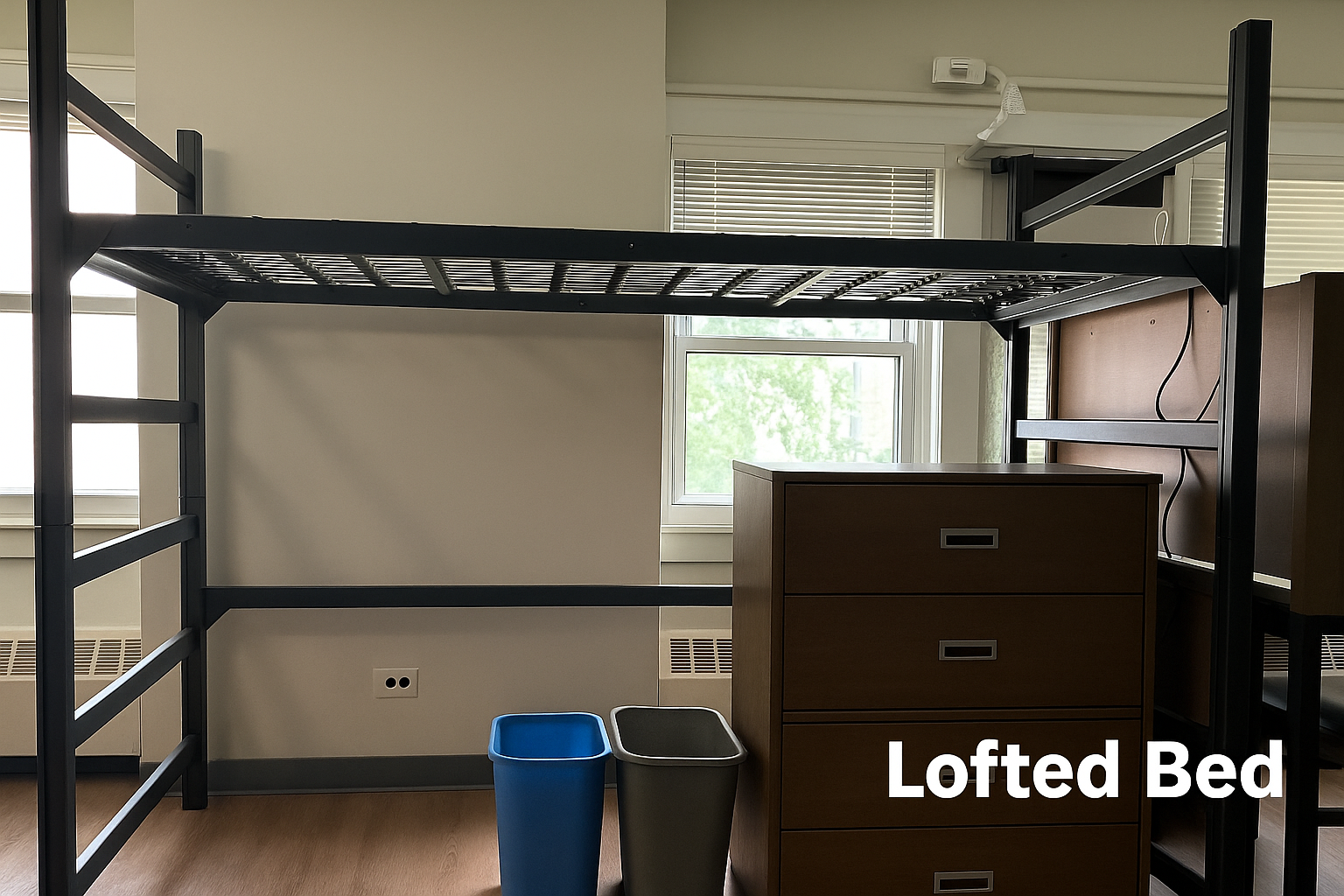 Lofted bed