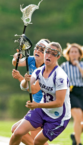 Lacrosse action