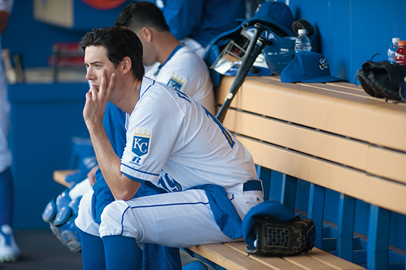 Luke Farrell on bench