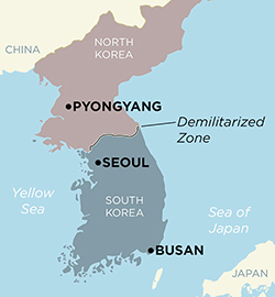 Map of Korea