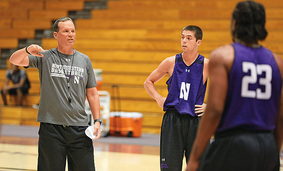 Chris Collins, Bryant McIntosh and JerShon Cobb