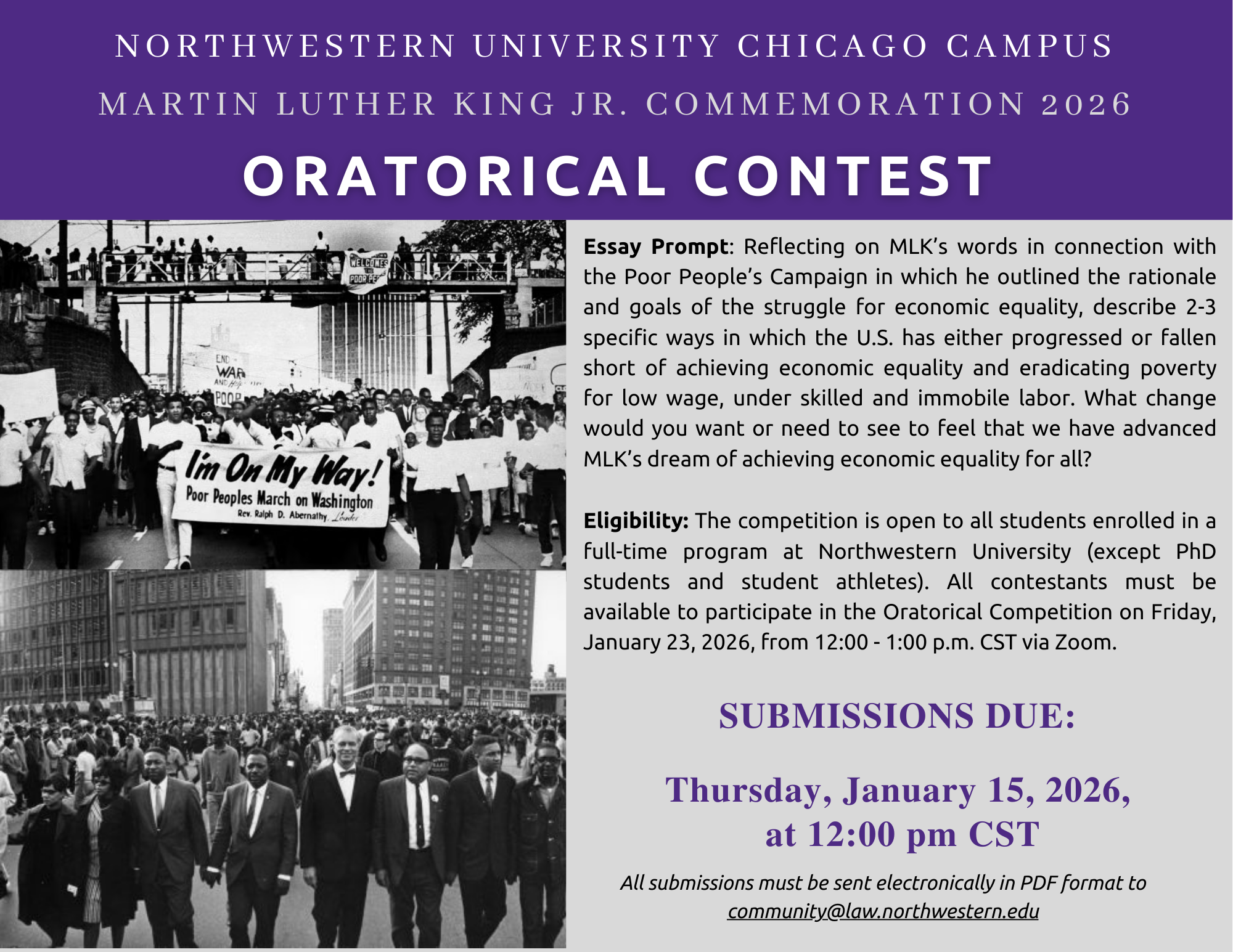 oratorical contest call for submissions