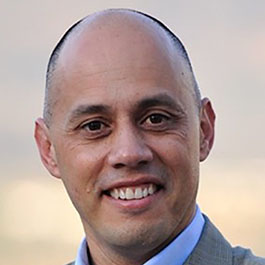 bald man smiling