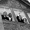 MLK waving from window