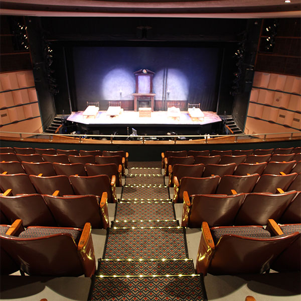 Balcony of Cahn Auditorium