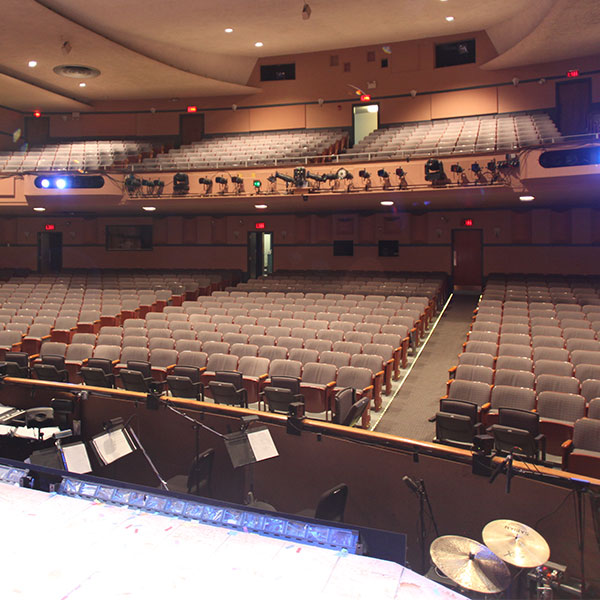 View from Stage at Cahn Auditorium