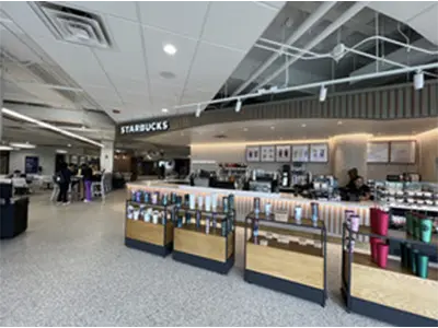 Starbucks location on campus