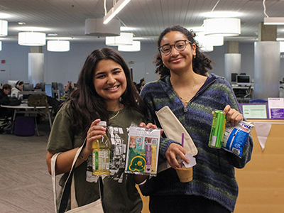 students at winter wellness event