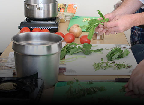 cooking with vegetables