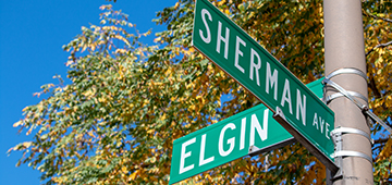 off campus street signs