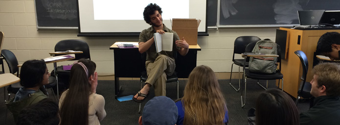 Teacher reading the Book to students