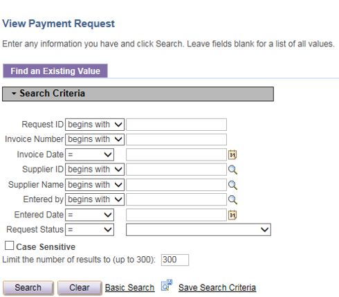 View Payment Request screenshot