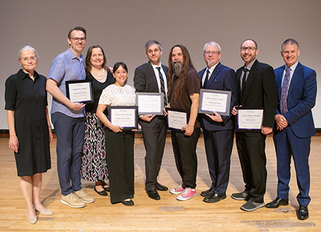 awardees smiling