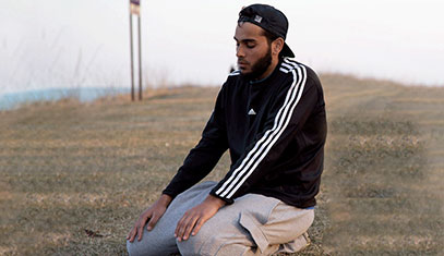 Muslim Student Praying