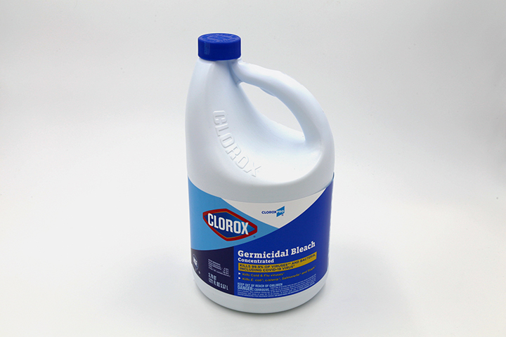 One gallon bleach container