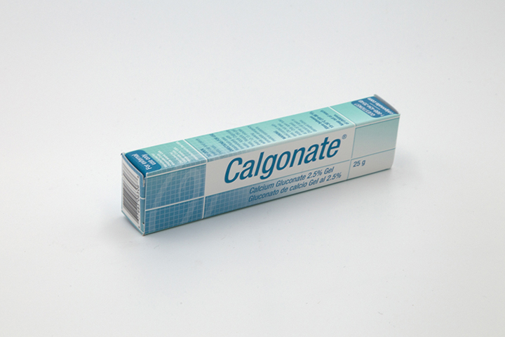 Tube of calcium gluconate