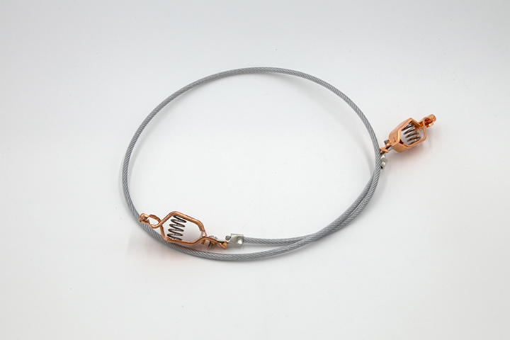 Silver grounding cable