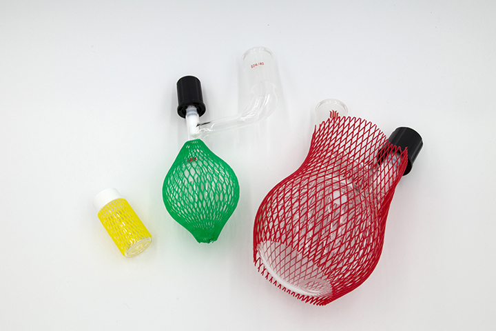 Netting over glassware