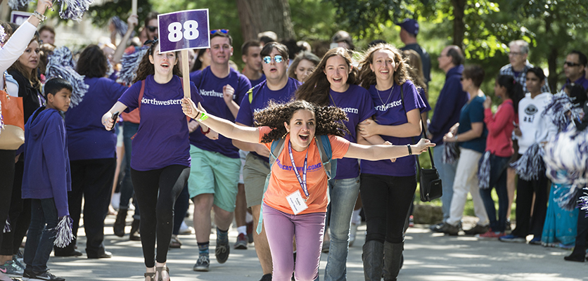 Students marching