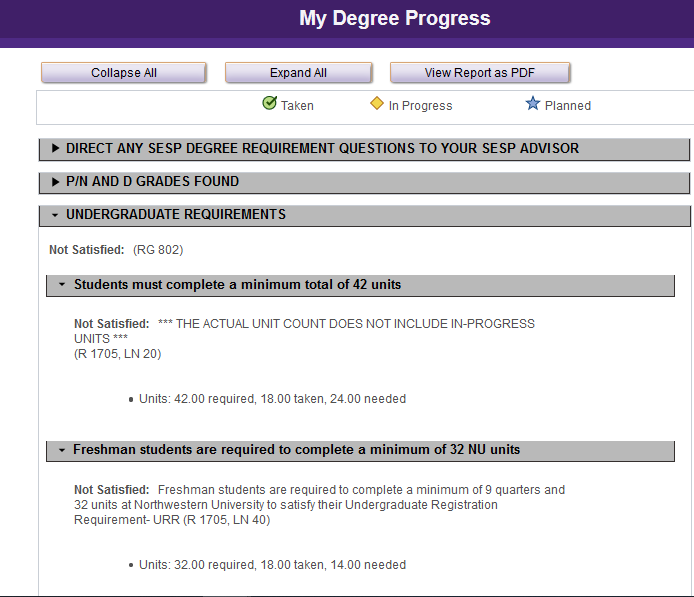 request transcript header page