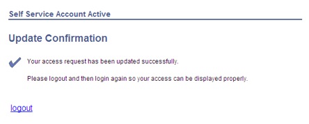 access confirmation