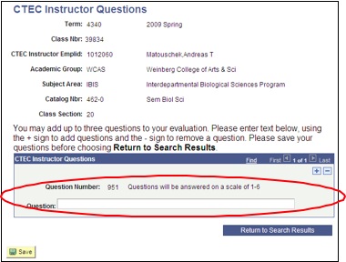 Managing Instructor Ctec Questions Student Enterprise Systems Northwestern University