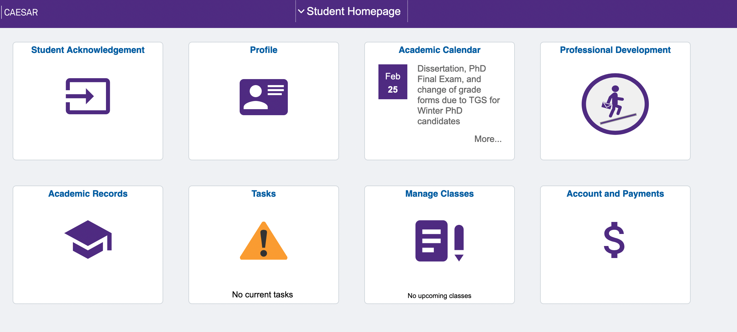 Student Homepage