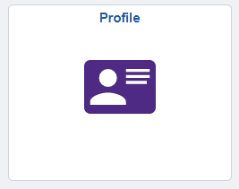 personal profile tile